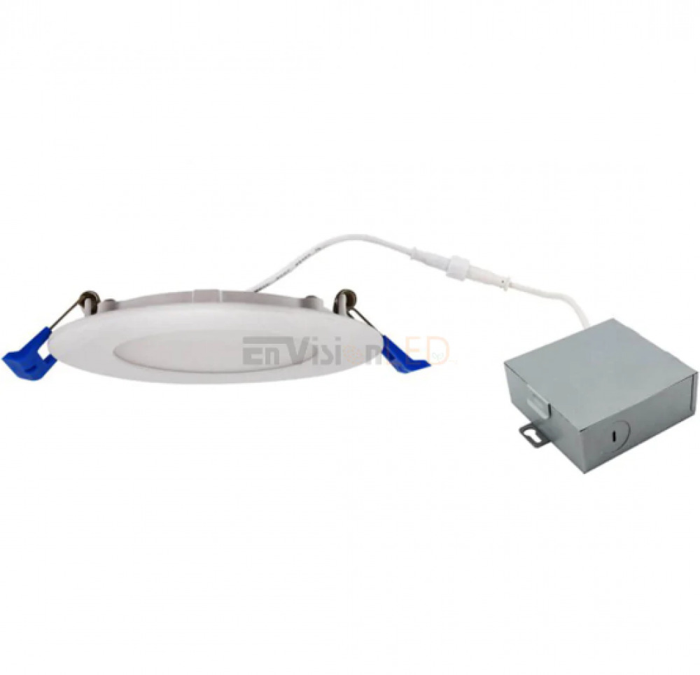 4" J-Box Round Panel Downlight 5CCT