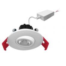 Hansen Lighting Items LED-SL-FLT-4R-9W-5CCT-WH - 4" SnapTrim Floating Adjustable J-Box