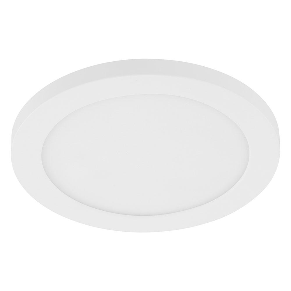 7" LED Round Ceiling Light w/ White Finish & White Diffuser