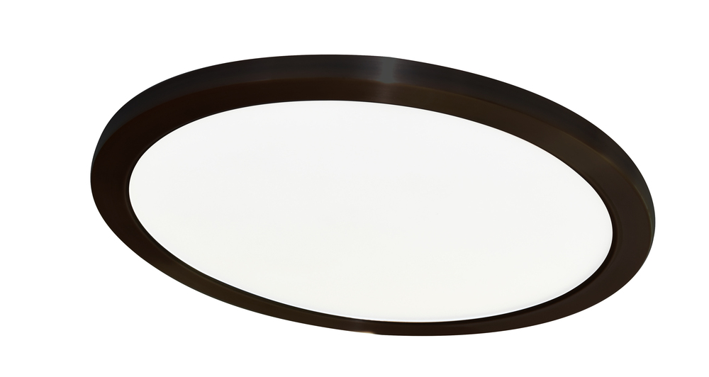 1 LT Integrated LED Ceiling Light w/ Black Finish & White Acrylic Diffuser