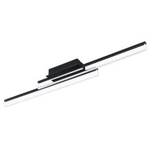 Eglo 204055A - 1 LT Integrated LED Ceiling Light w/ Matte Black Finish & Satin Acrylic Shade
