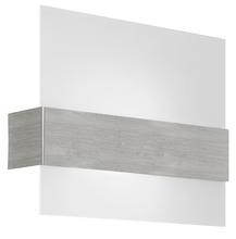 Eglo 86997A - 1 LT Wall Light w/ a Matte Nickel Finish & Satin Glass