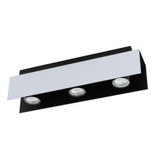 Eglo 97396A - 3 LT Fixed Track Light w/ Aluminum & Black Finish & Adjustable Lamp Heads
