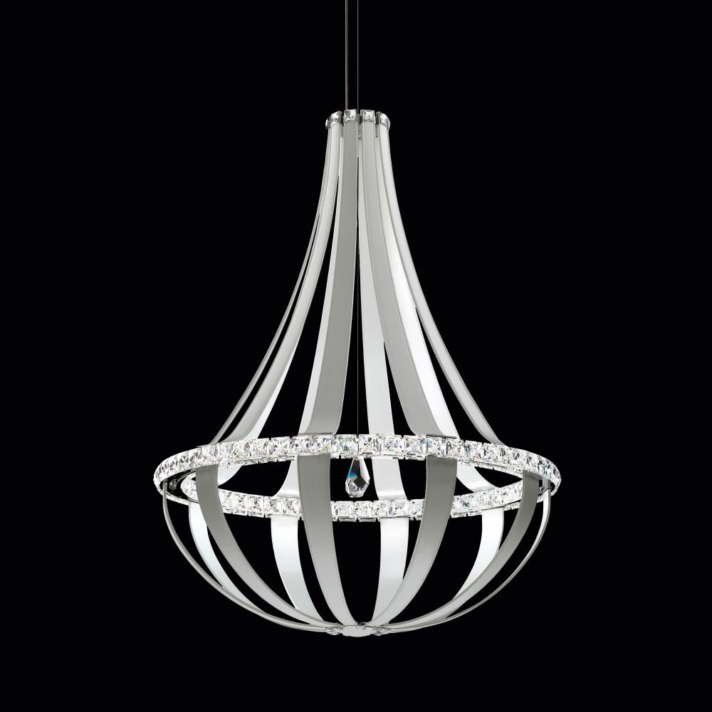Crystal Empire LED 45IN 3000K 120V Pendant in Grizzly Black with Crystals from Swarovski®