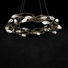 Schonbek 1870 S2434-32OH - Secret Garden 35IN LED 3500K 120V-277V Pendant in French Lace with Optic Haze Quartz