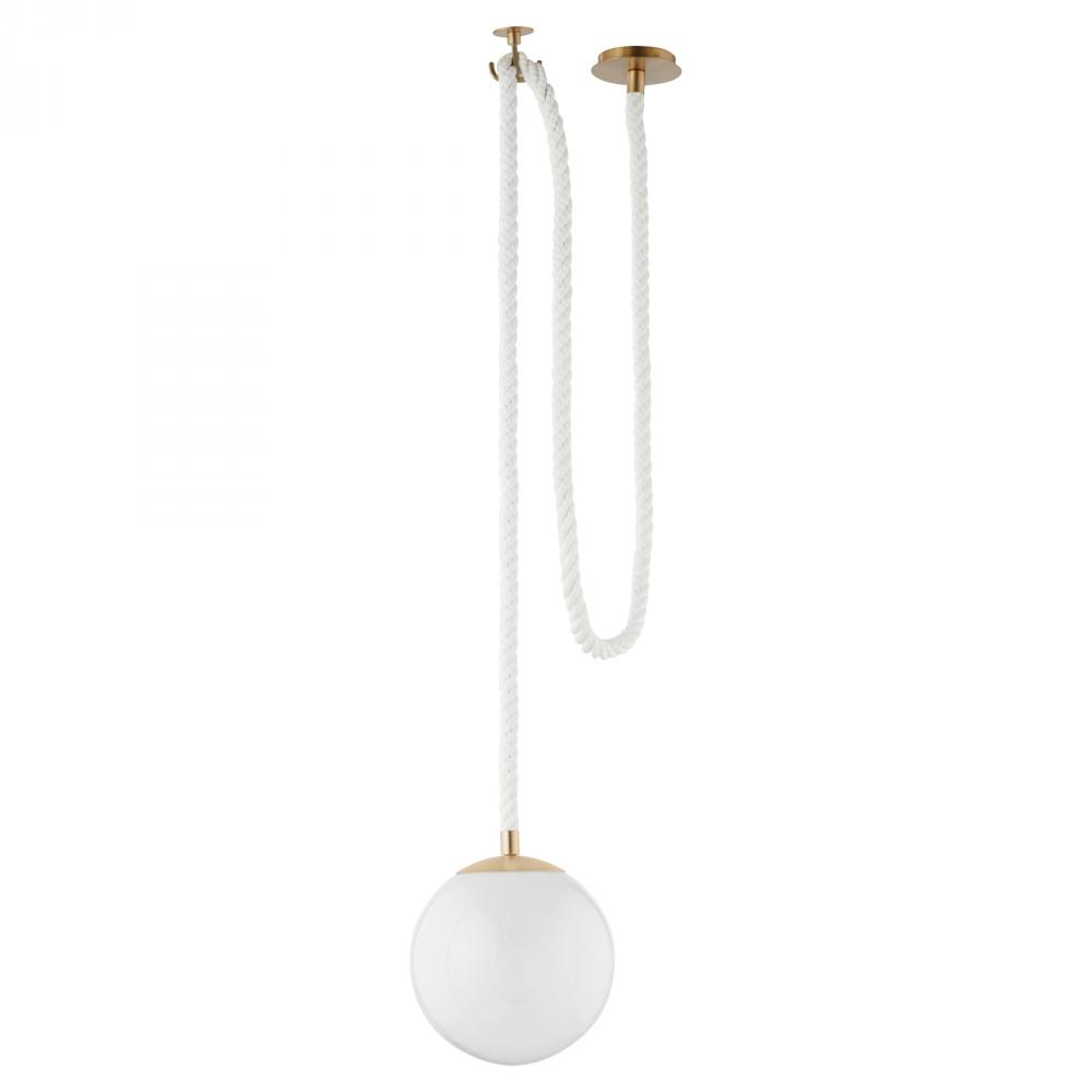 Rockport 1 Light Pendant | Aged Brass