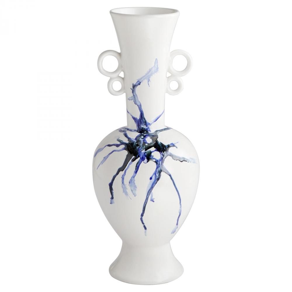 Nola Vase| White | Blue | Black | Medium