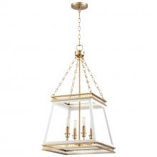 Cyan Designs 10905 - Gerard Pendant | White | Aged Brass