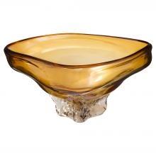 Cyan Designs 12026 - Alistair Bowl | Amber | Clear | Large