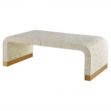 Cyan Designs 12114 - Cascada Cocktail Table | Natural Bone | Brass