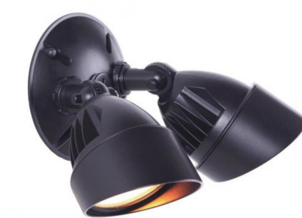 2 Light Outdoor LED Flood in Midnight