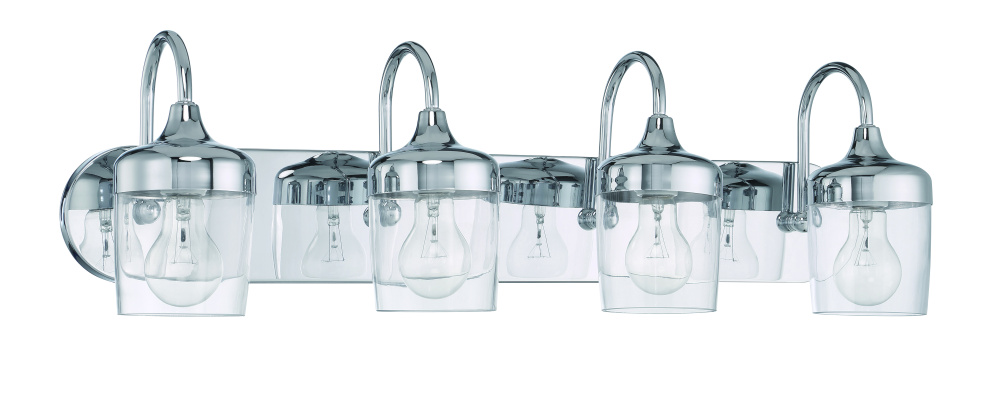 Wrenn 4 Light Vanity in Chrome