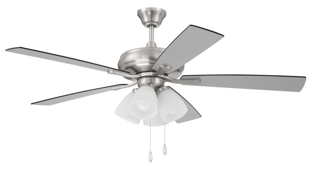 Eos 52" 5-Blade Frost 4 Light Ceiling Fan