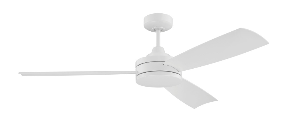 54" Ceiling Fan w/Blades, Damp Rated