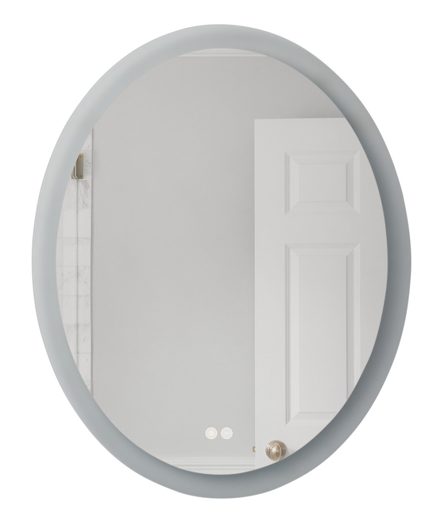 30 x 24 x 1.8 Oval Back Lit LED Mirror, Defogger & Dimmer, 3000K/4000K/5000K