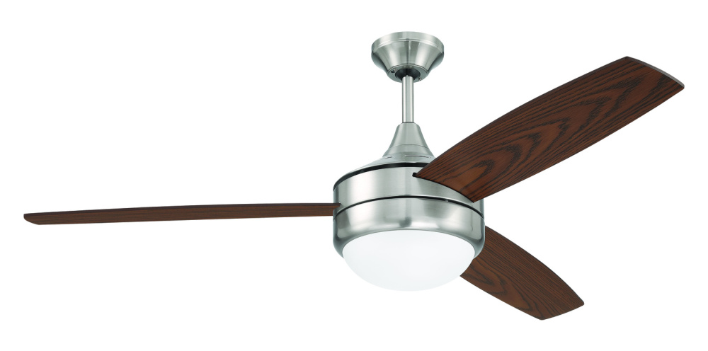 52" Ceiling Fan w/ 3 Blades, LED Light Kit & Wall Control