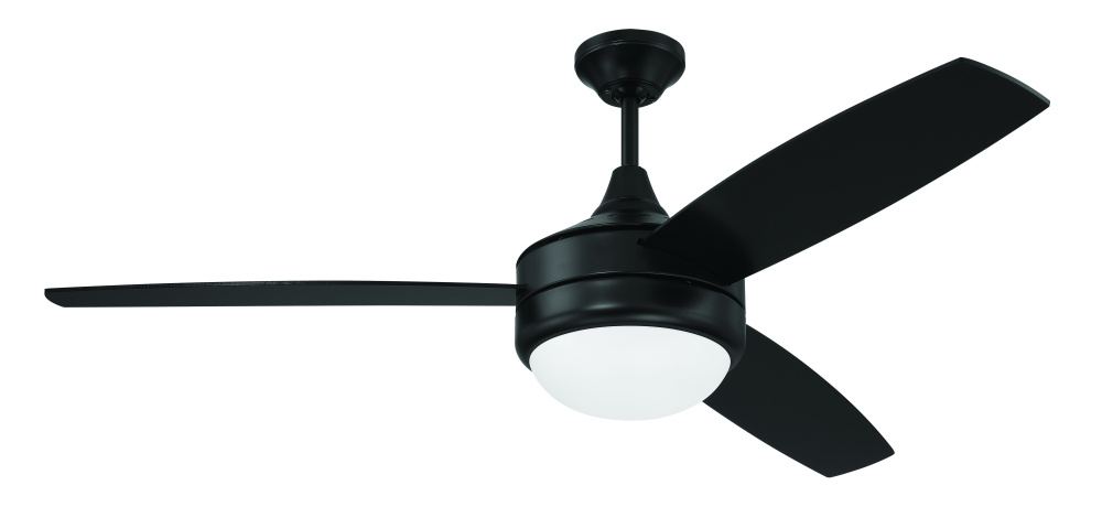 52" Ceiling Fan w/ 3 Blades, LED Light Kit & Wall Control