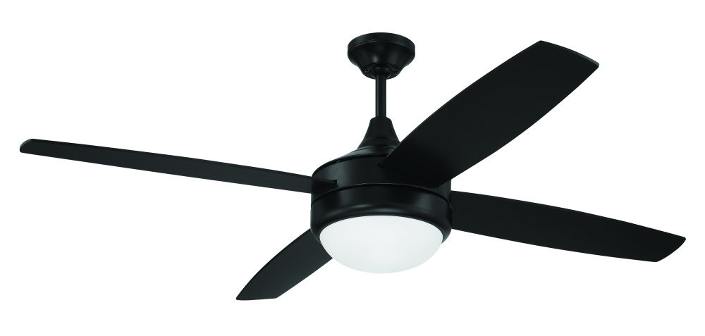 52" Ceiling Fan w/ 4 Blades, LED Light Kit & Wall Control