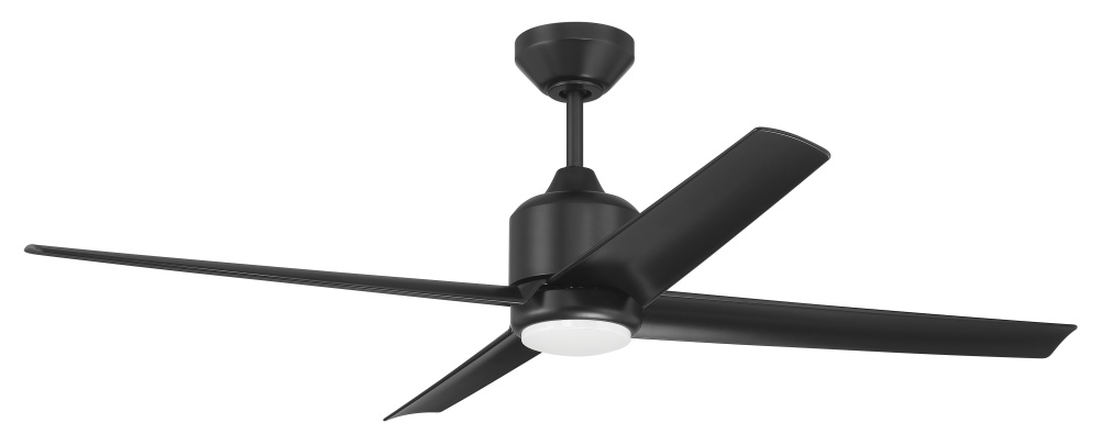 52" Ceiling Fan w/ 4 Blades, Wi-Fi & LED Light Kit, Damp
