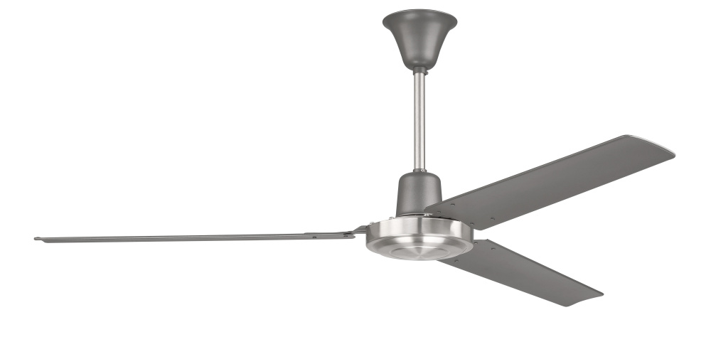 56" Ceiling Fan w/Metal Rolled Edge Blades