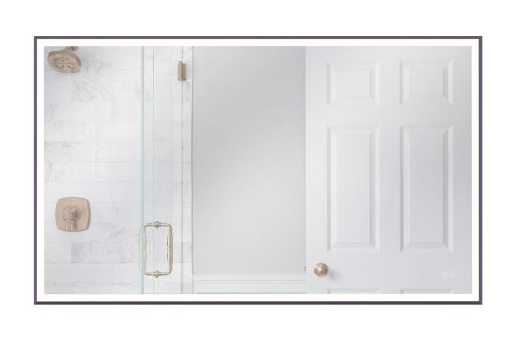 60" x 36" Rectangle Framed LED Mirror