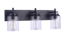Craftmade 17423FB3 - Reeves 3 Light Vanity in Flat Black