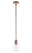 Craftmade 56491-SB - Romero 1 Light Mini Pendant in Satin Brass