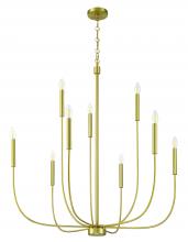 Craftmade 59829-SB - Traci 9 Light Chandelier in Satin Brass