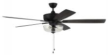 Craftmade S101FB5-60FBGW - 60" Super Pro 101 in Flat Black w/ Flat Black/Greywood Blades