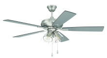 Craftmade ECF104BNK5-BNGW - Eos 52" 5-Blade Clear 4 Light Ceiling Fan
