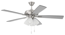 Craftmade ECF114BNK5-BNGW - Eos 52" 5-Blade Frost 4 Light Ceiling Fan