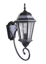 Craftmade Z2960-MN - Newberg 23.25" 1 Light Wall Lantern in Midnight with Clear Seeded Glass