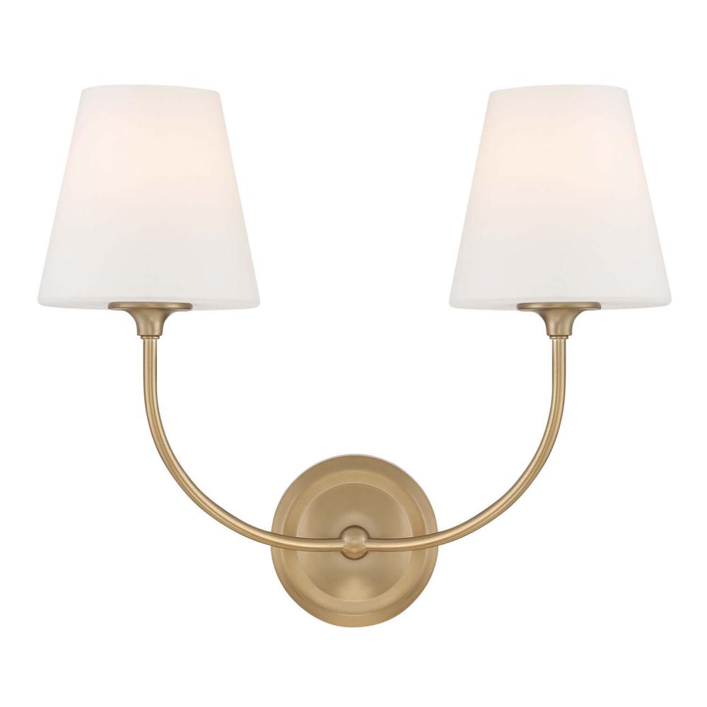 Libby Langdon Sylvan 17'' Vibrant Gold Sconce