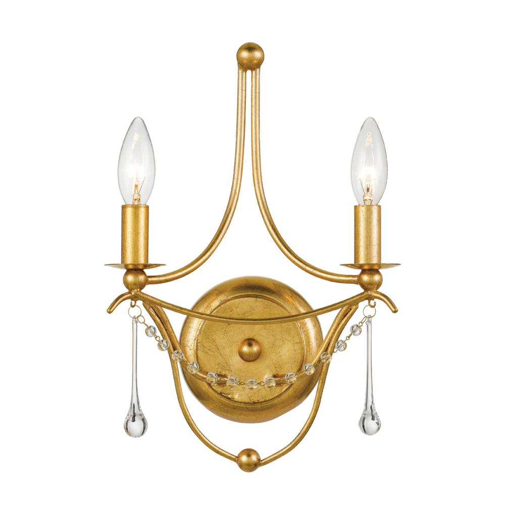Metro 10'' Antique Gold Sconce