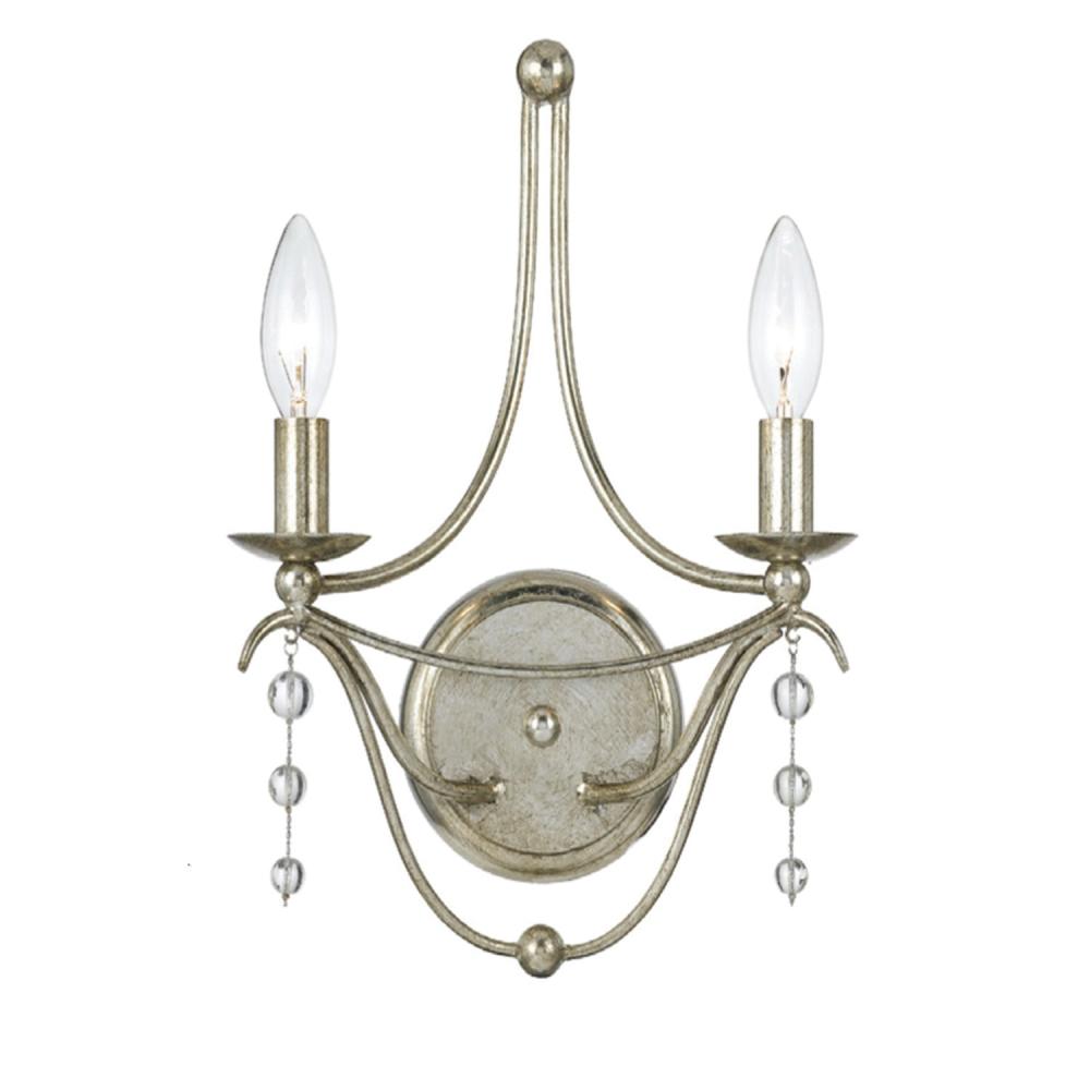 Metro 10'' Antique Silver Sconce