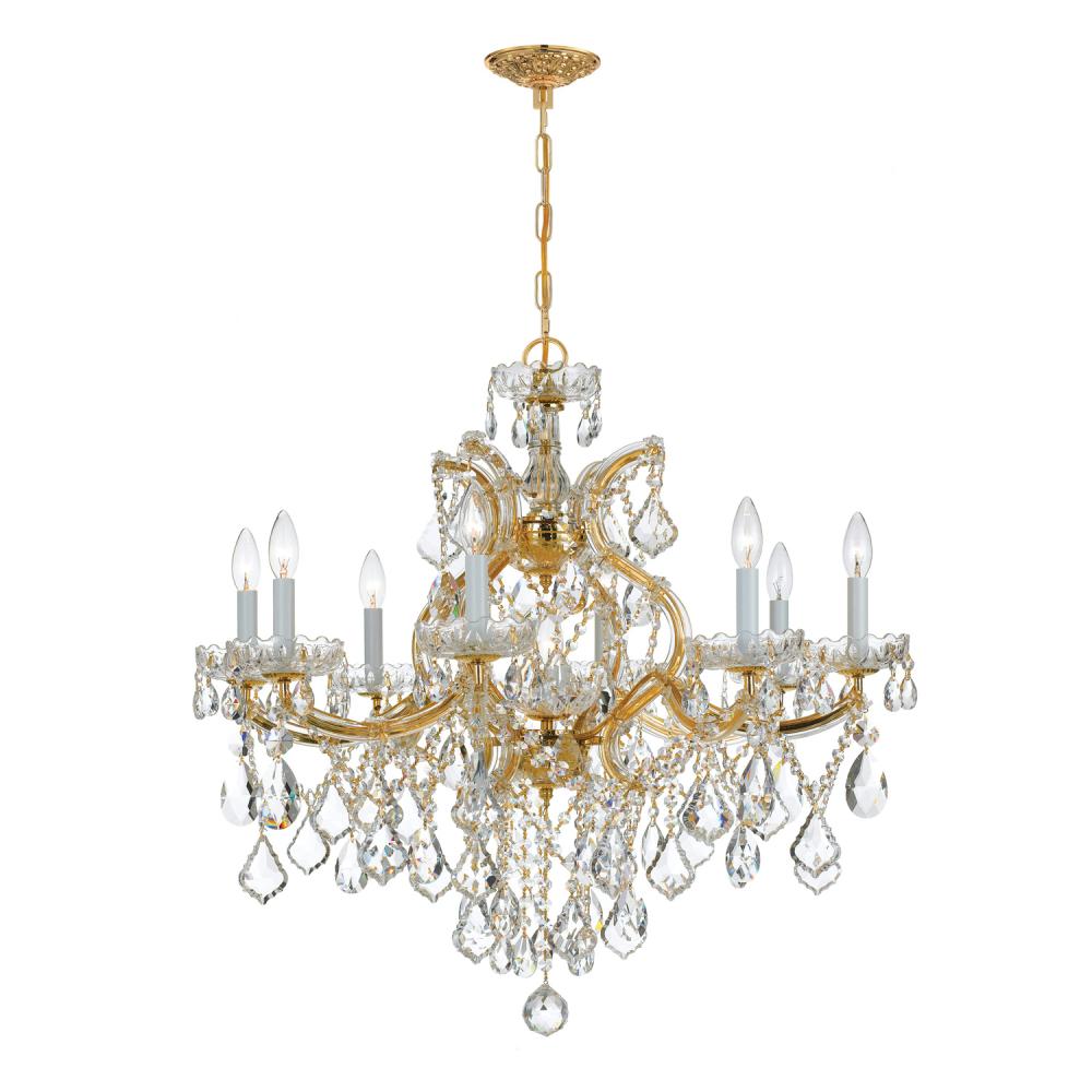 Maria Theresa 28'' Hand Cut Crystal Gold Chandelier