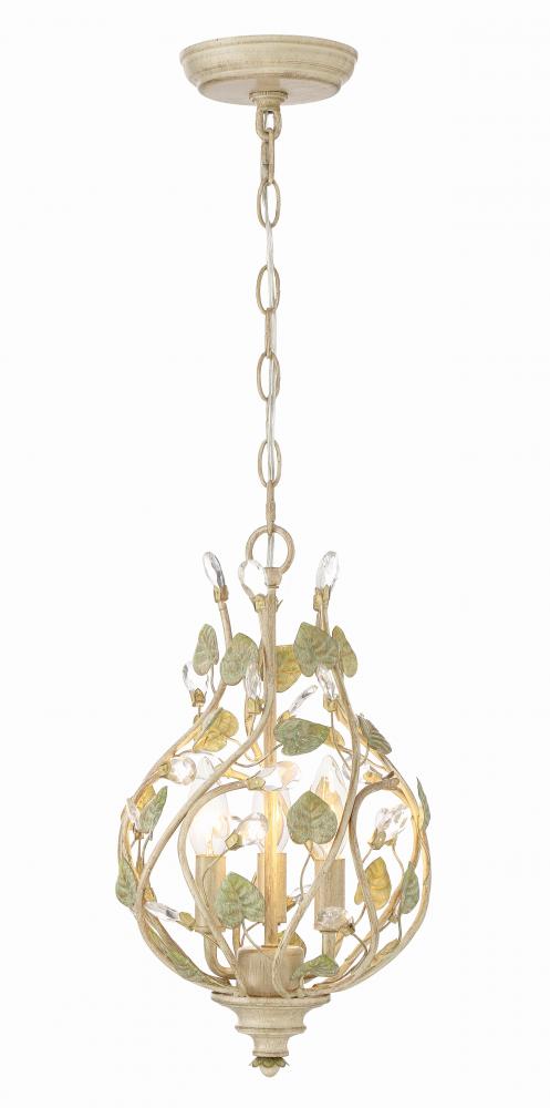 Josie 9'' Champagne Green Tea Chandelier