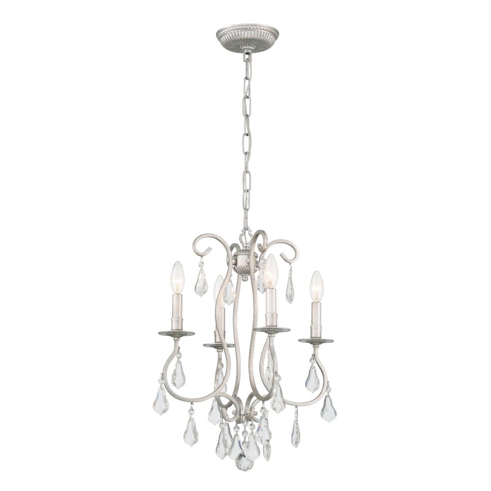 Ashton 16'' Swarovski Strass Crystal Olde Silver Chandelier