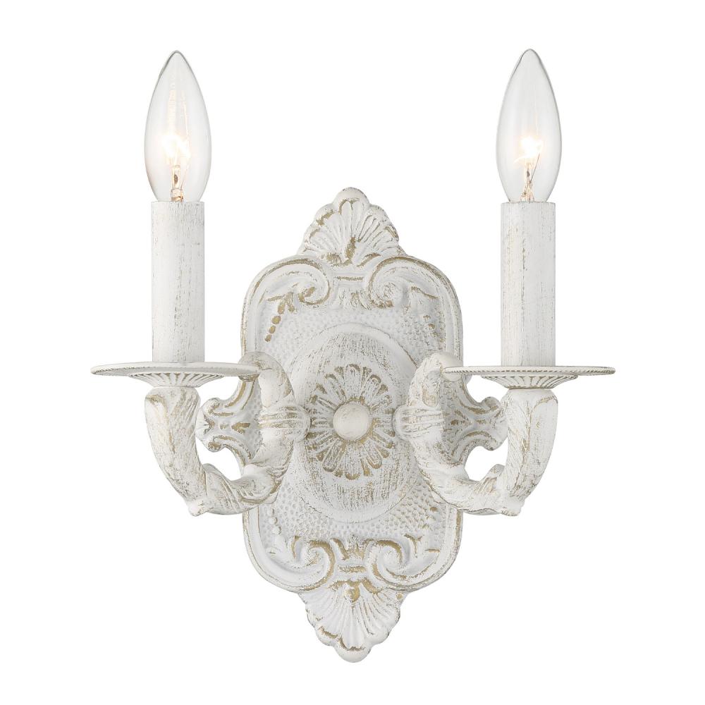 Paris Market 10'' Antique White Sconce