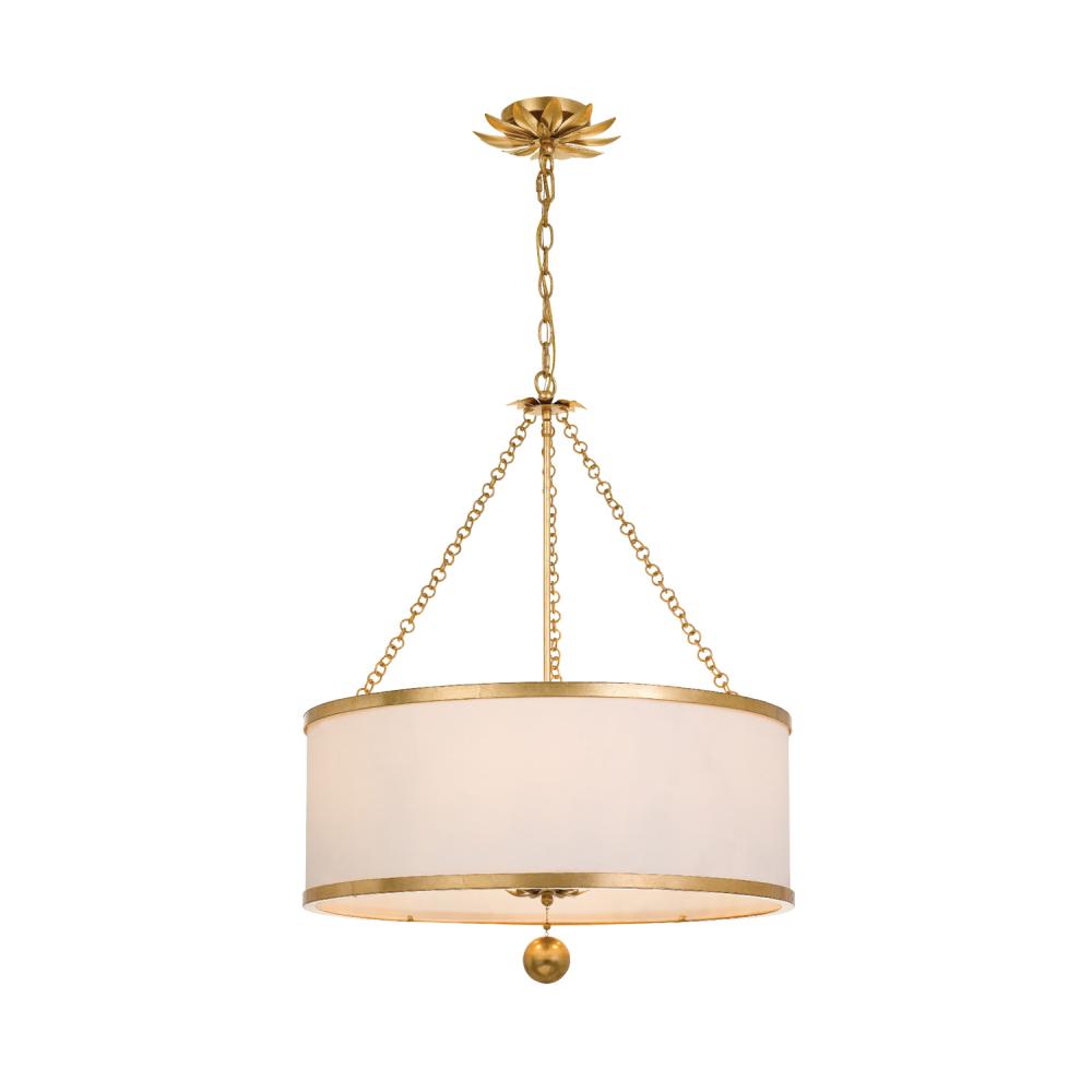 Broche 24'' Antique Gold Chandelier