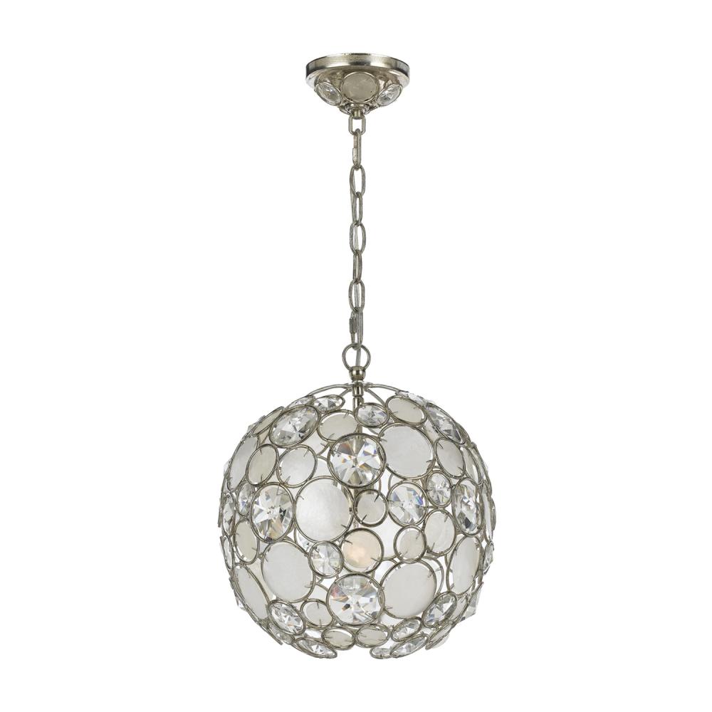 Palla 13'' Antique Silver Chandelier