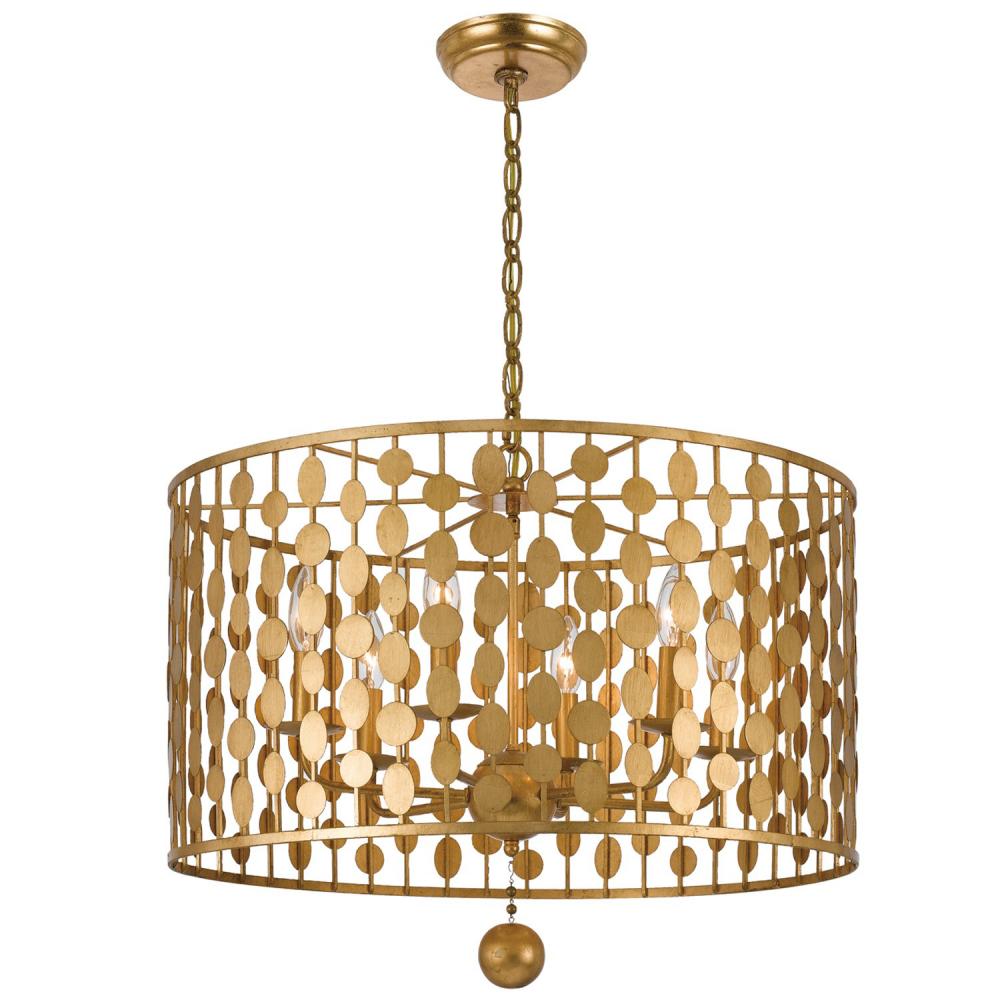 Layla 23.75'' Antique Gold Chandelier