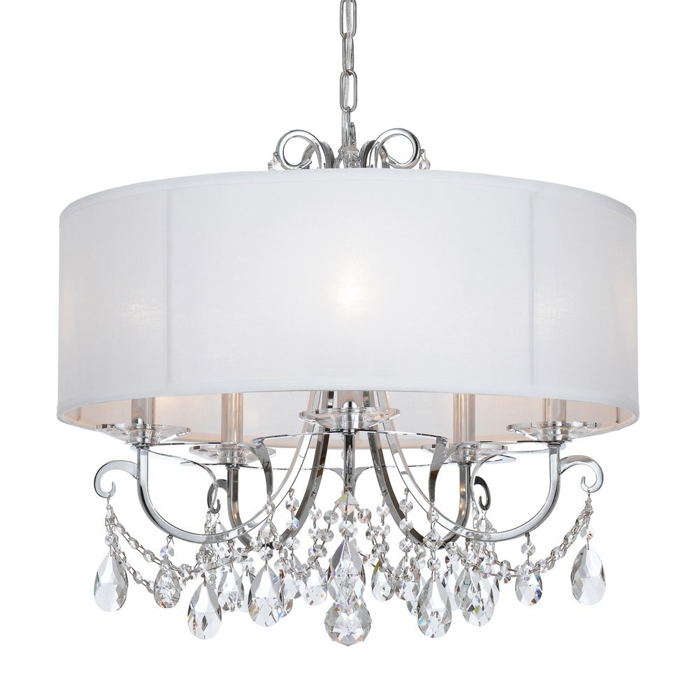 Othello 24'' Hand Cut Crystal Polished Chrome Chandelier