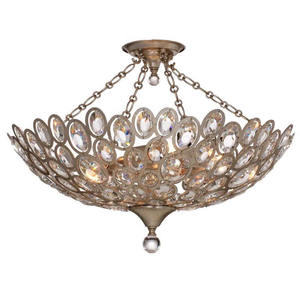 Sterling 24.25'' Distressed Twilight Semi Flush Mount
