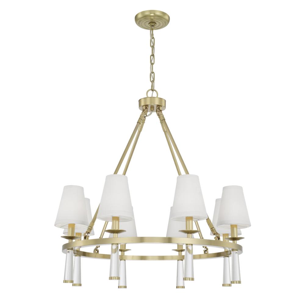 Baxter 31.5'' Aged Brass Chandelier