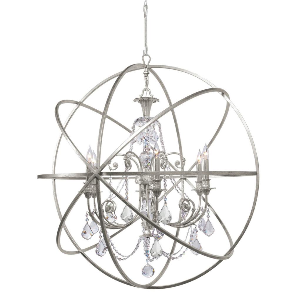 Solaris 40'' Olde Silver Chandelier