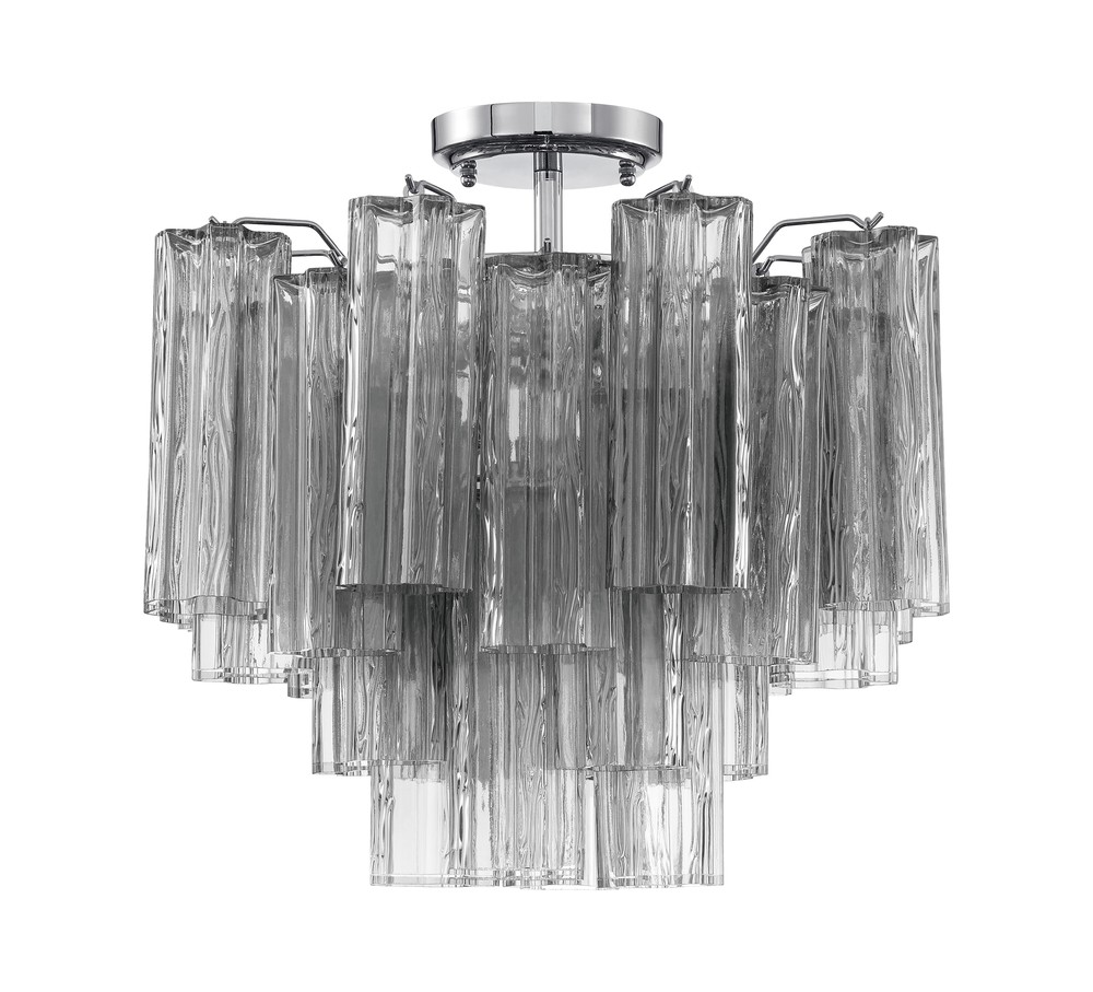 Addis 17.75'' Polished Chrome Semi Flush Mount