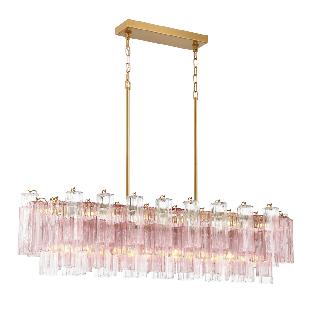 Addis 51.75'' Aged Brass Linear Chandelier
