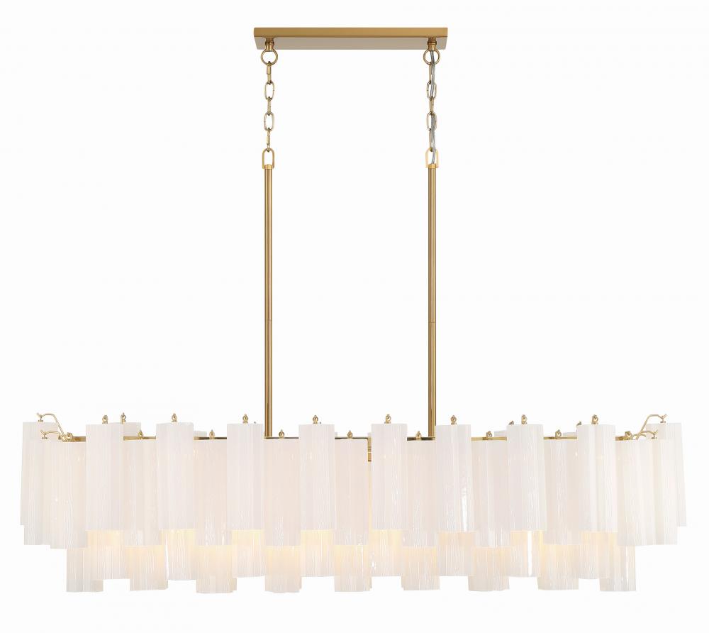 Addis 51.75'' Aged Brass Linear Chandelier