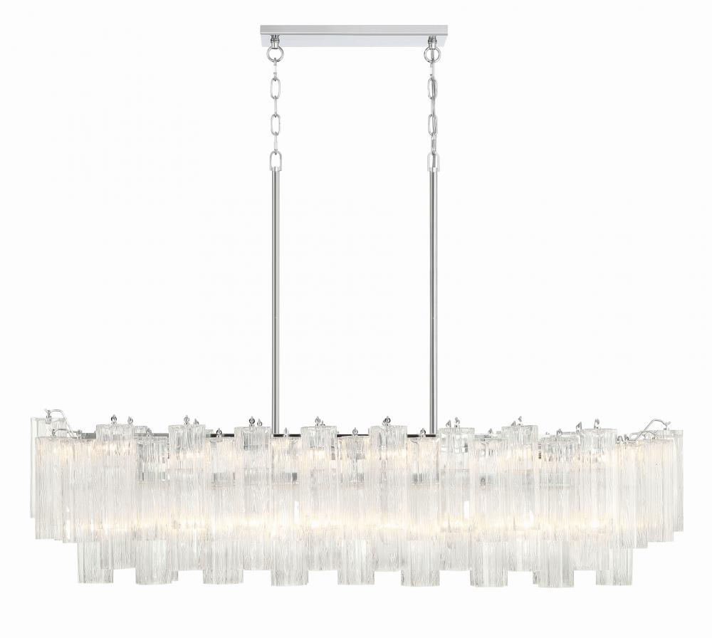 Addis 51.75'' Polished Chrome Linear Chandelier